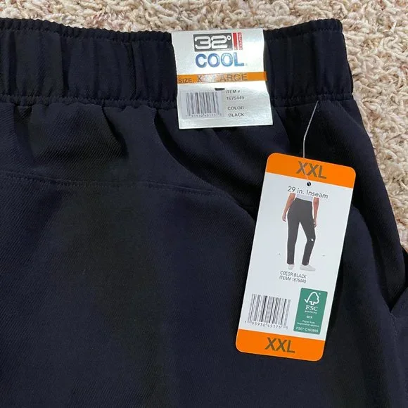 NWT 32 Degrees Women's Mini Twill Pull-On Pants Black, Size XXL (New) - Picture 7 of 9